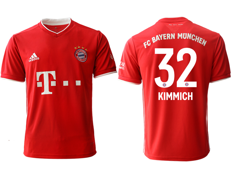 Men 2020-2021 club Bayern Munich home aaa version #32 red Soccer Jerseys->juventus jersey->Soccer Club Jersey